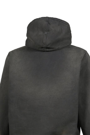 LUXUARY MUD PAINT HOODIE / BLK