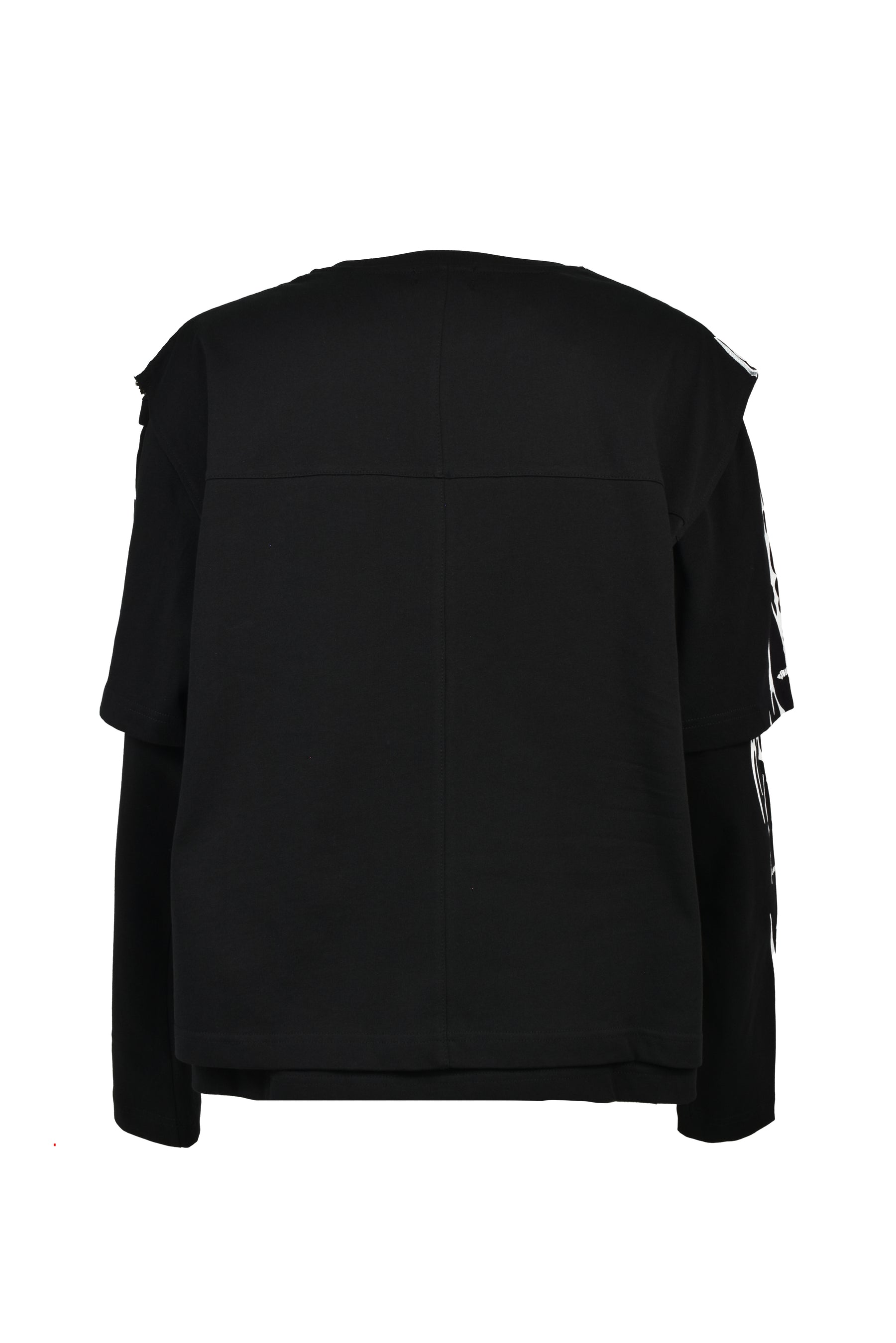 THREE LAYERED L/S SHIRT / BLK