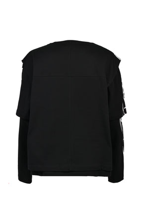 THREE LAYERED L/S SHIRT / BLK