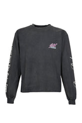 LEOPARD L/S T-SHIRTS / BLK