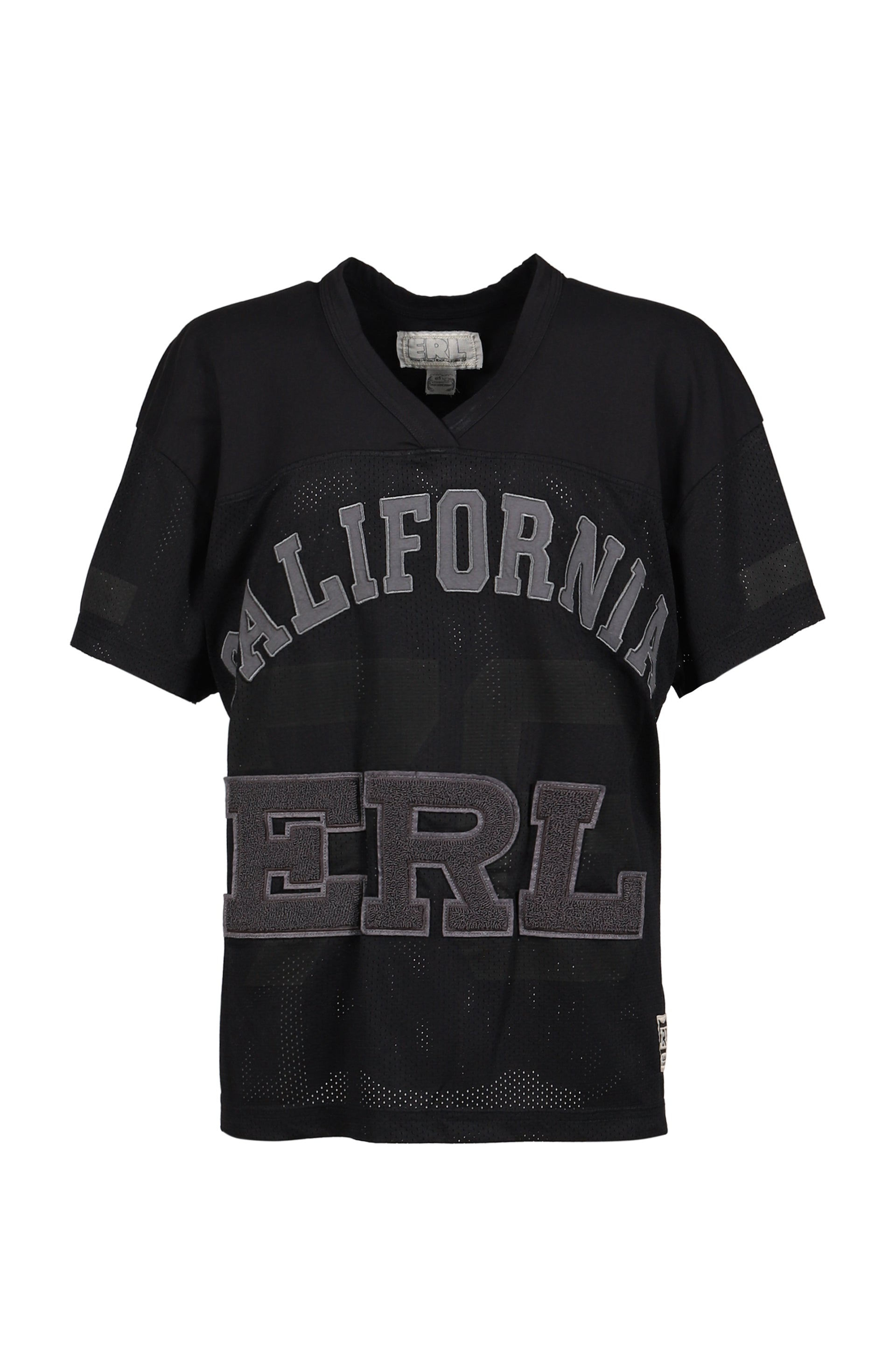 MESH FOOTBALL TEE KNIT / BLK