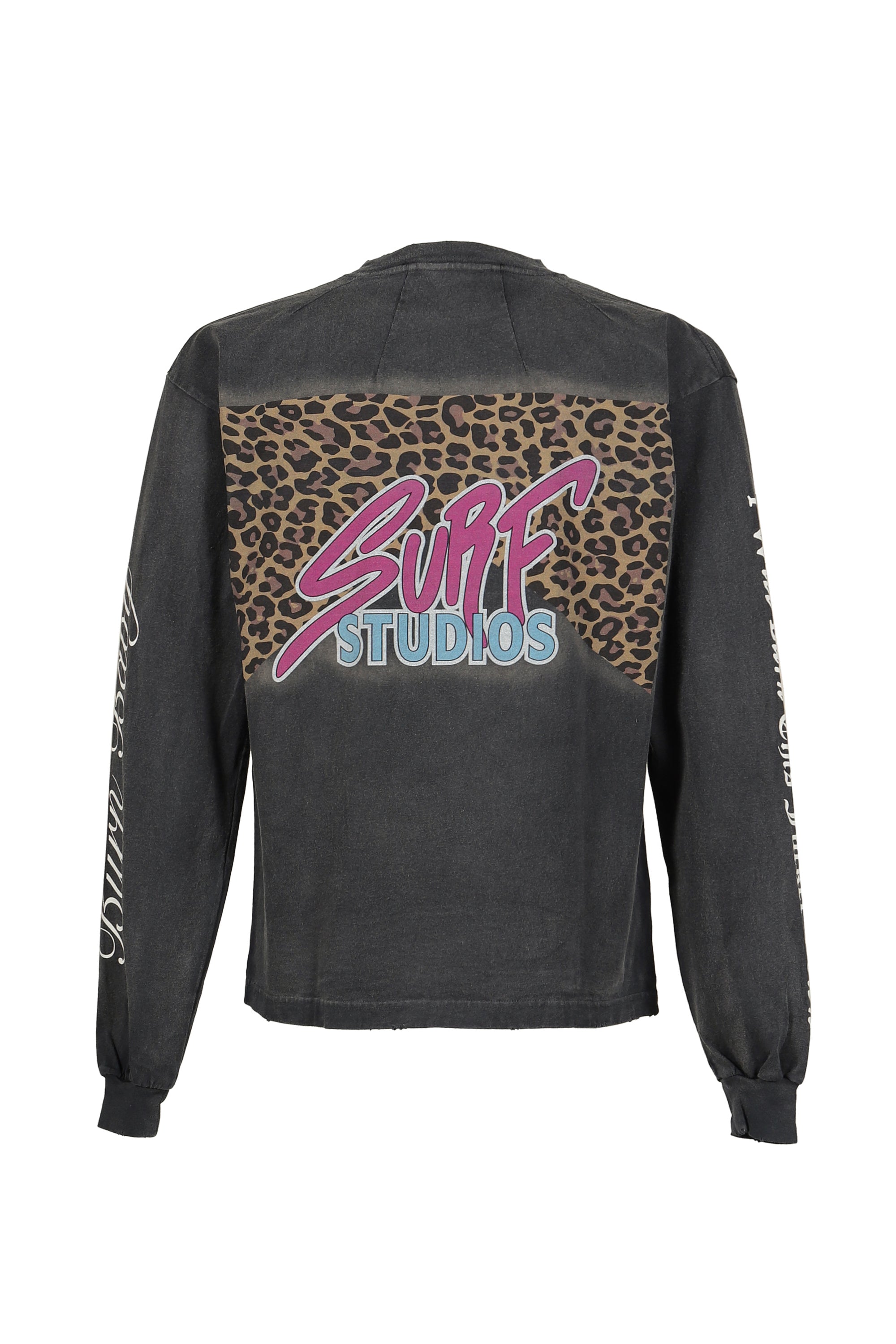 JUN/NAKAYAMA ジュンナカヤマ FW26 LEOPARD L/S T-SHIRTS / BLK