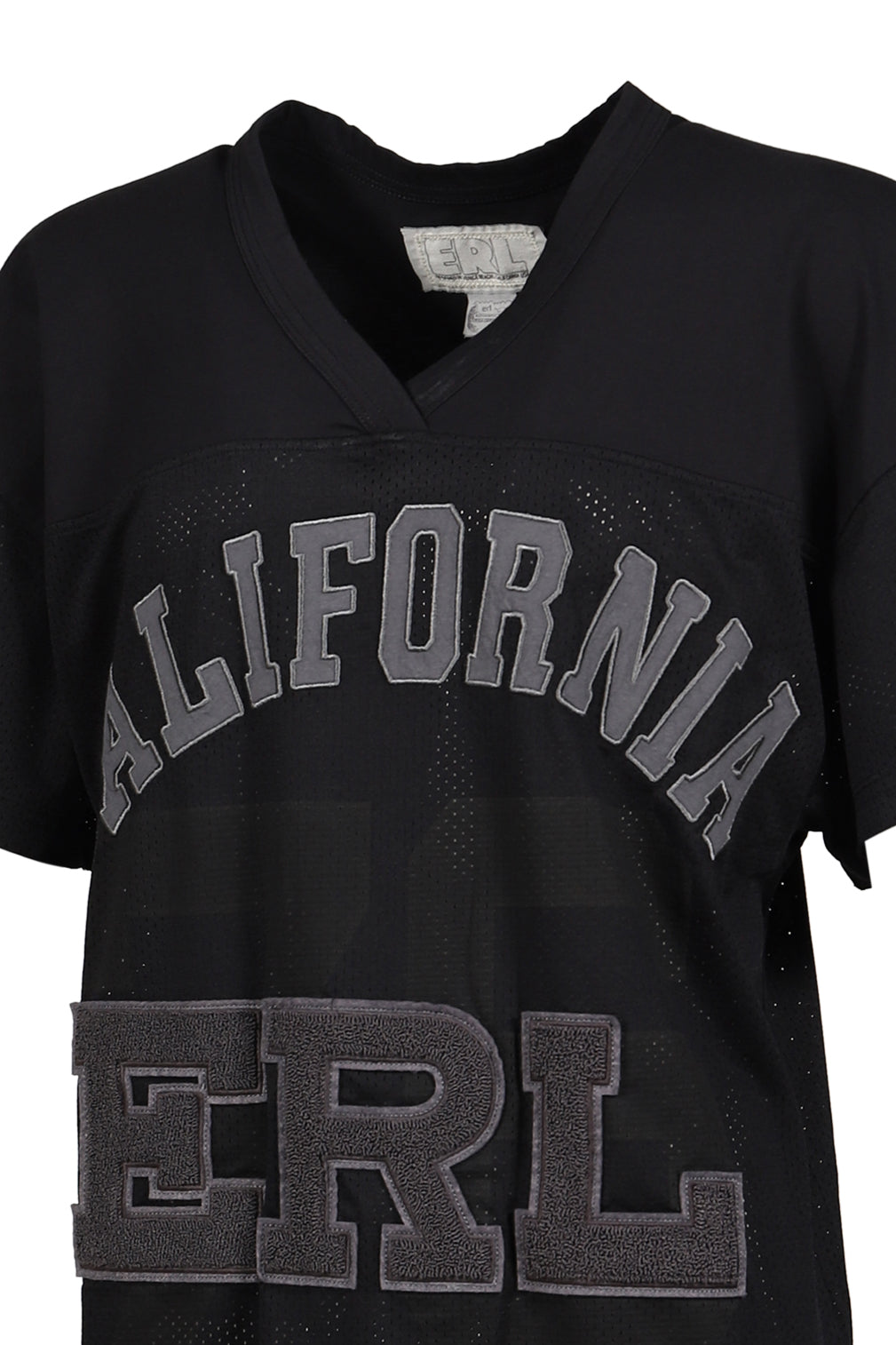 MESH FOOTBALL TEE KNIT / BLK