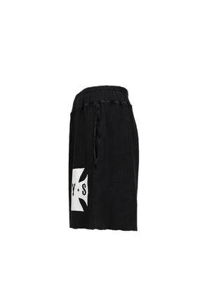 CROSS WAFFLE VINTAGE SHORTS / VINTAGE BLK