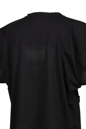 MESH FOOTBALL TEE KNIT / BLK