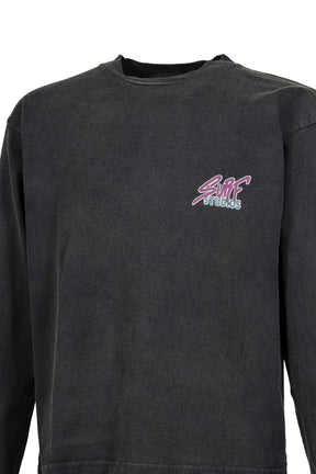 LEOPARD L/S T-SHIRTS / BLK