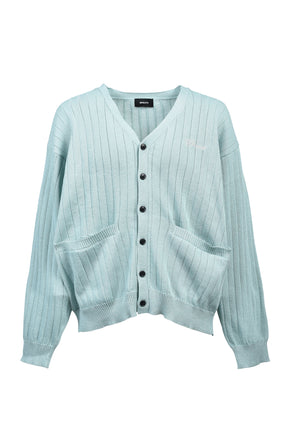 SCRIPT LOGO KNIT CARDIGAN / TUR