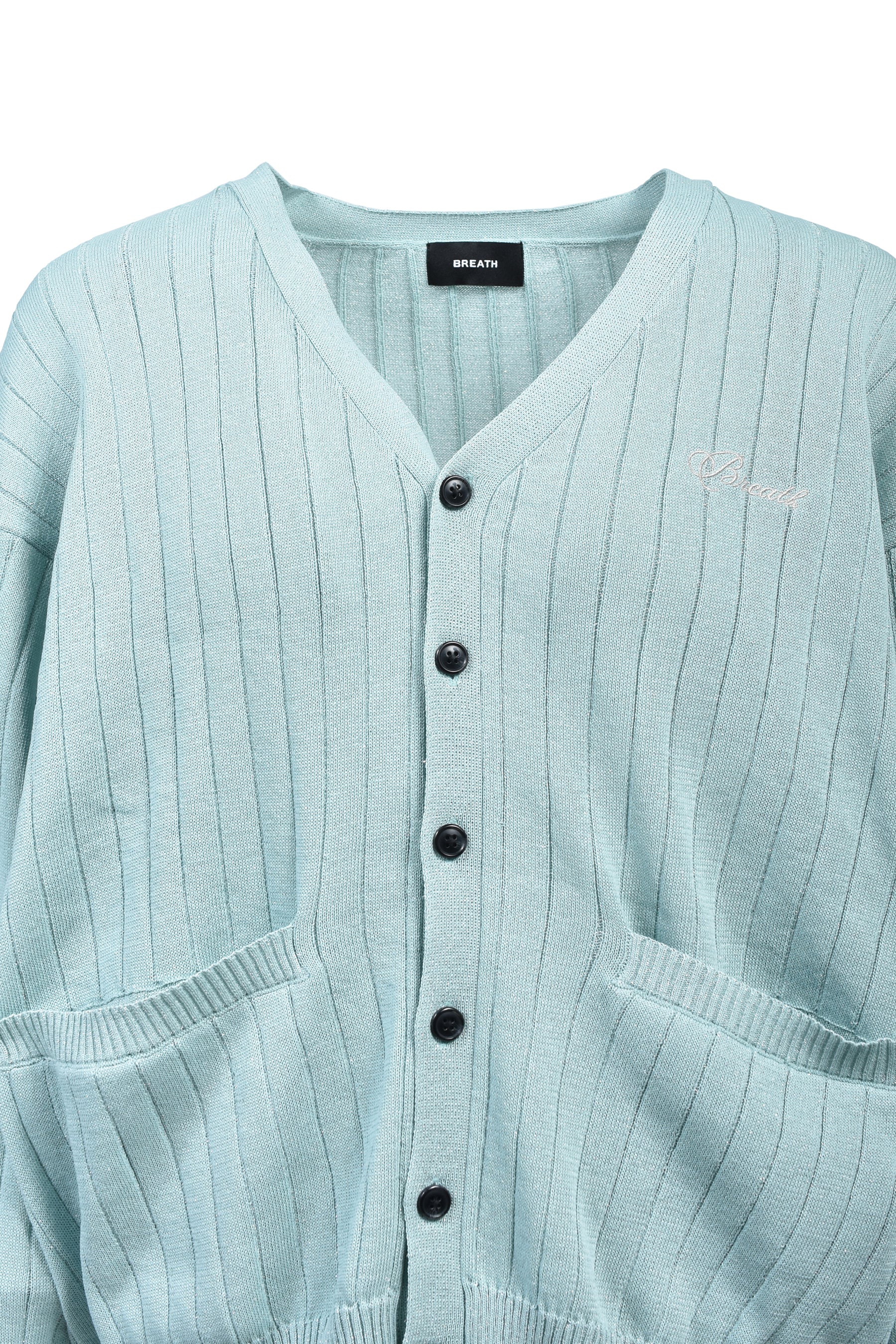 SCRIPT LOGO KNIT CARDIGAN / TUR