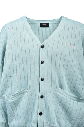 SCRIPT LOGO KNIT CARDIGAN / TUR