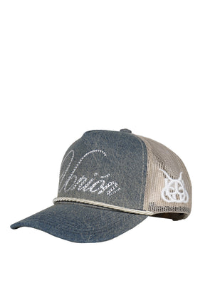 SANTA UNION "UNION" DENIM CAP / DIRTY BLU