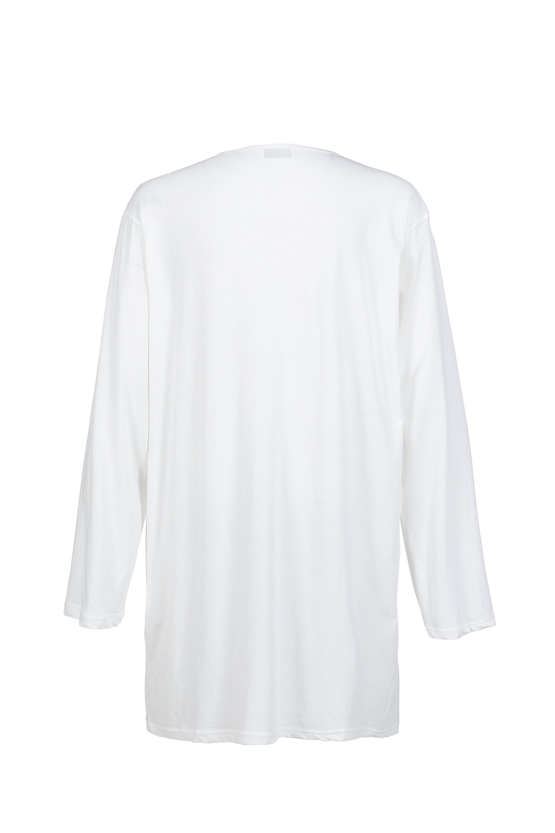 L/S MESSAGE PRINT T-SHIRT / WHT