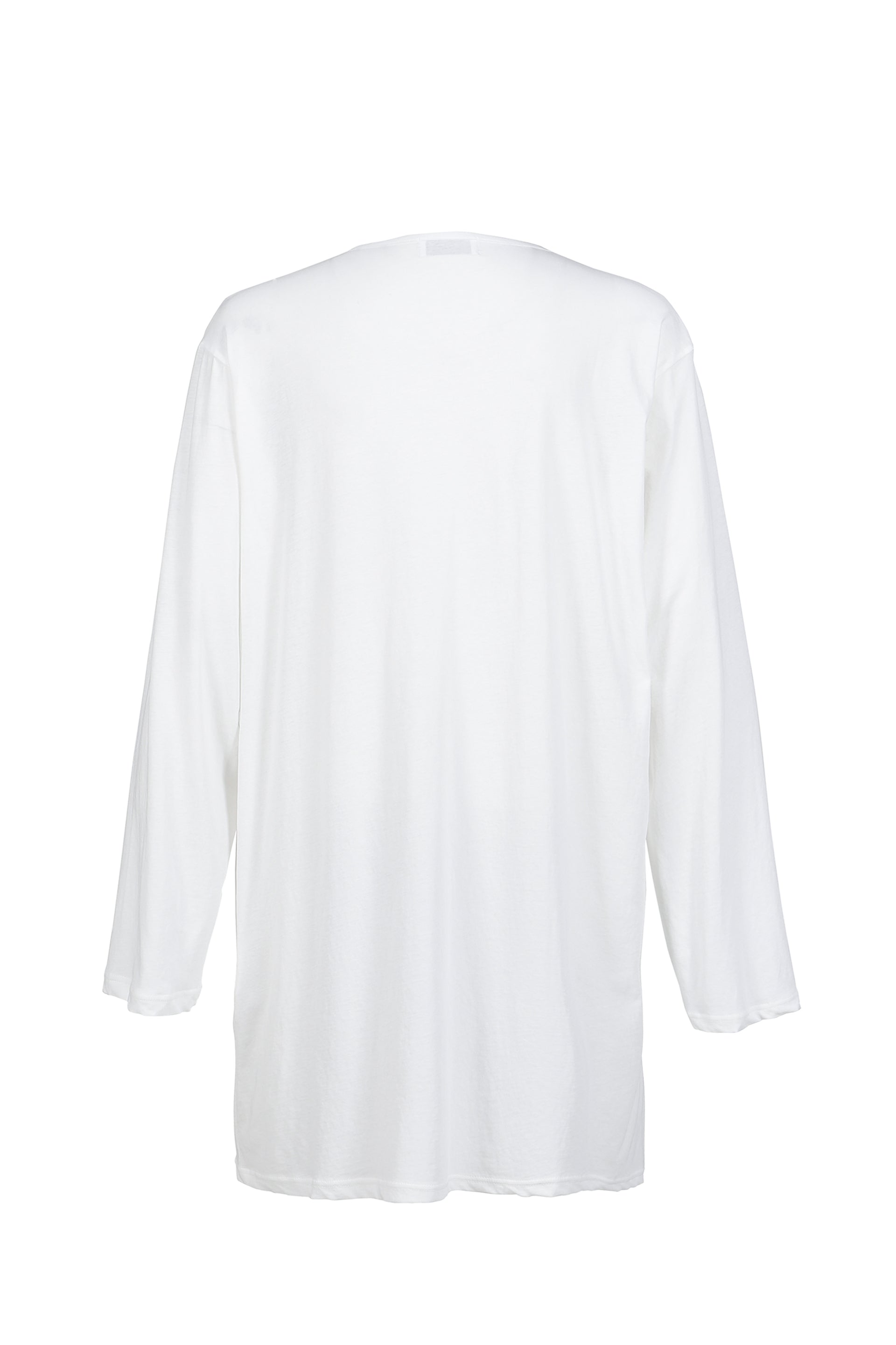 L/S MESSAGE PRINT T-SHIRT / WHT