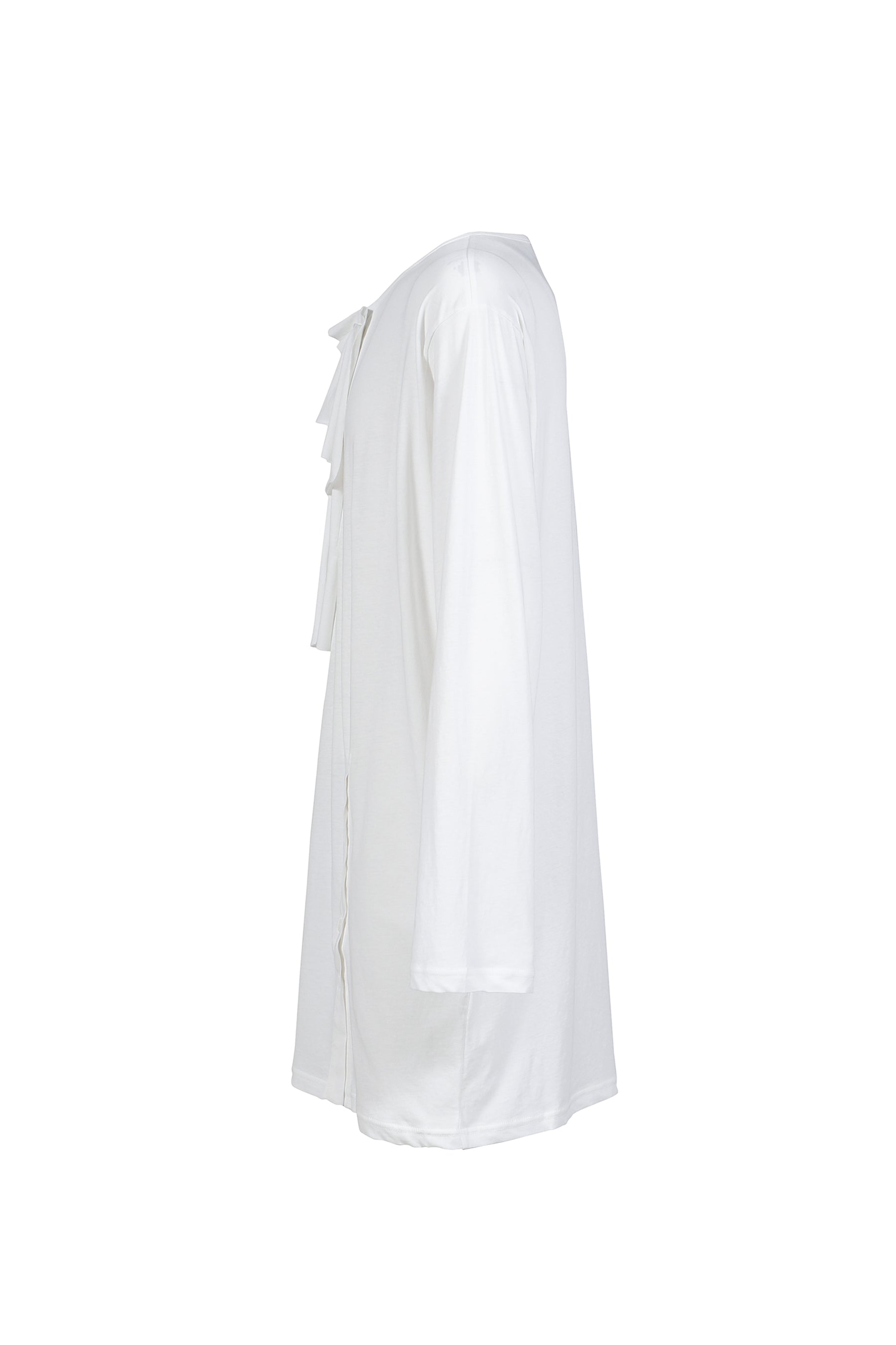 L/S MESSAGE PRINT T-SHIRT / WHT