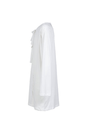 L/S MESSAGE PRINT T-SHIRT / WHT