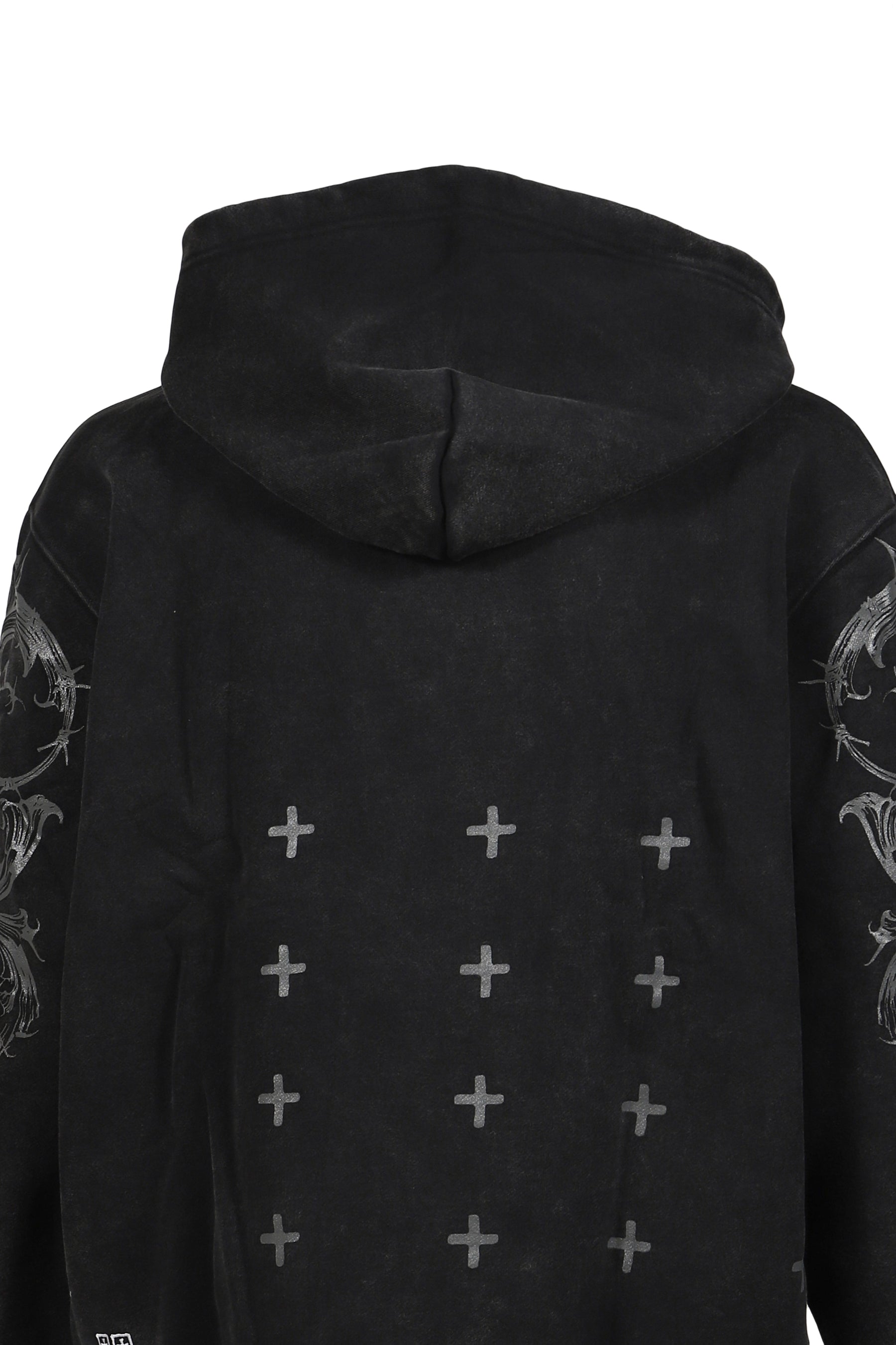 GRAPHIC ZIP HOODIE / BLACK 