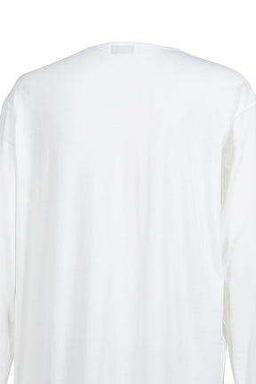 L/S MESSAGE PRINT T-SHIRT / WHT