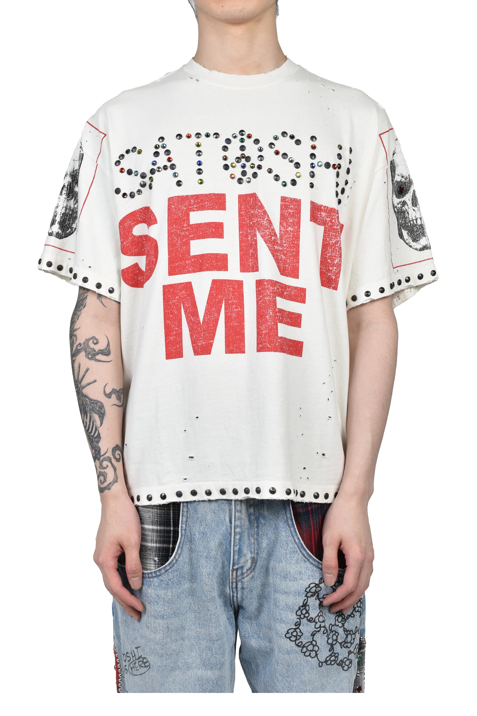 SATOSHI SENT ME TEE / WHT