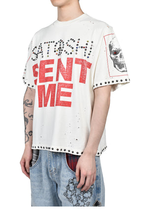 SATOSHI SENT ME TEE / WHT