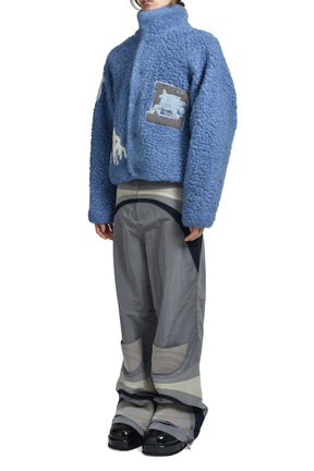 VARSITY JACKET WOVEN / BLU