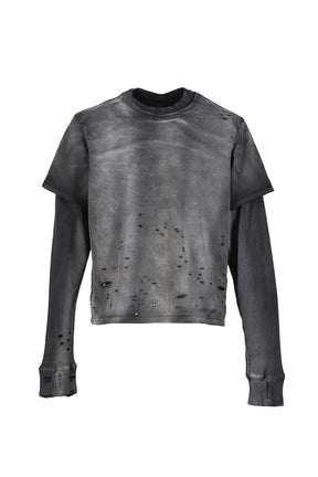 LAYERED THERMAL T / FADE BLACK 