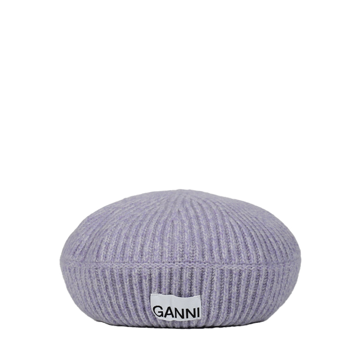 GANNI ガニー SS25 STRUCTURED RIB BERET / LAVENDER BLUE - NUBIAN