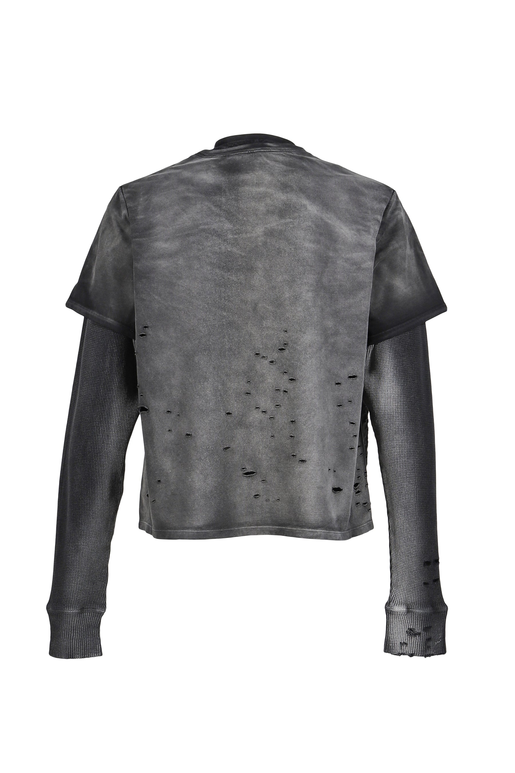 LAYERED THERMAL T / FADE BLACK 