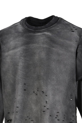 LAYERED THERMAL T / FADE BLACK 