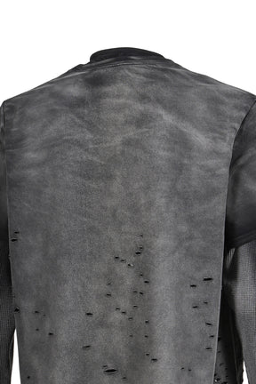 LAYERED THERMAL T / FADE BLACK 