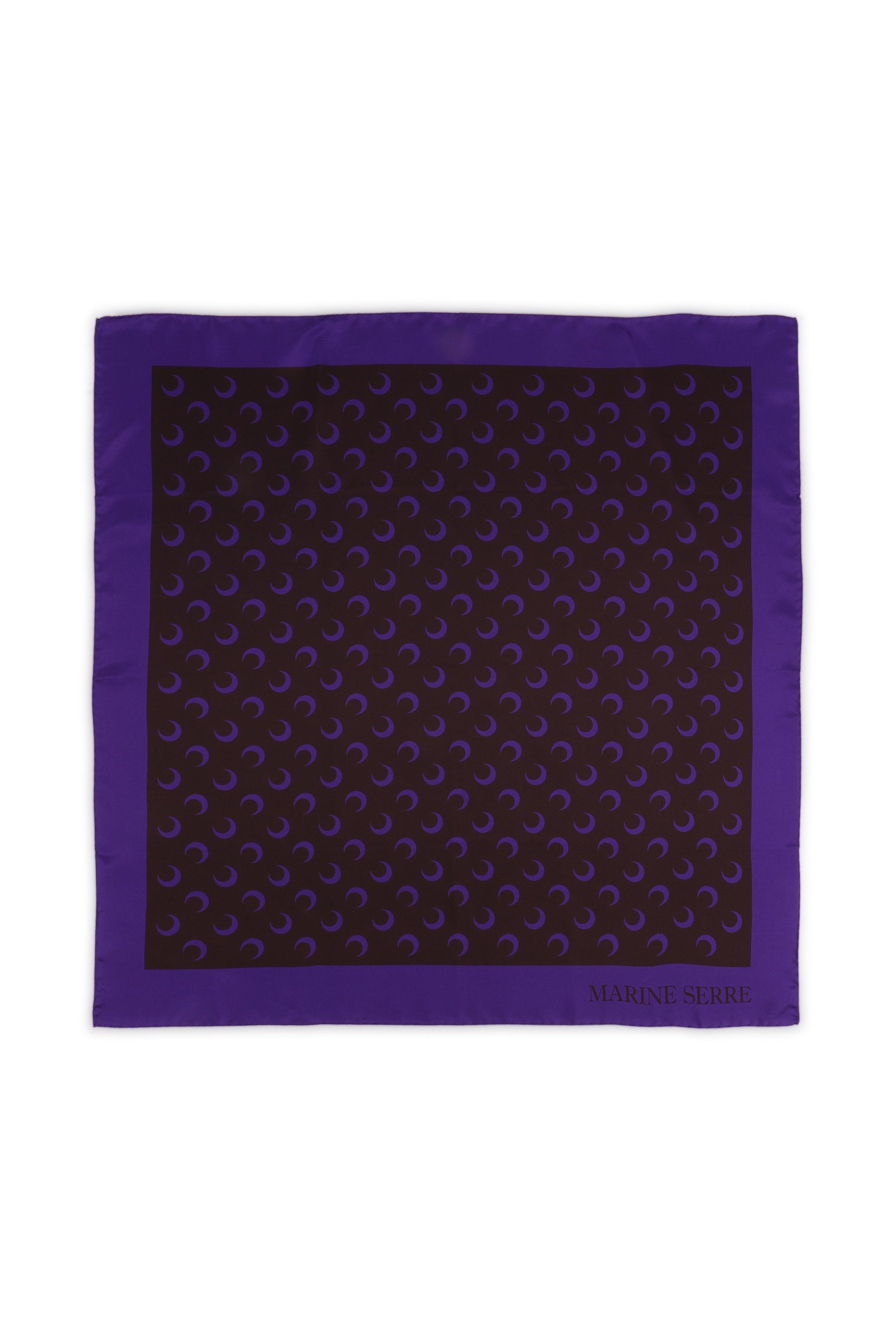 MOON SILK SCARF / AUBERGINE