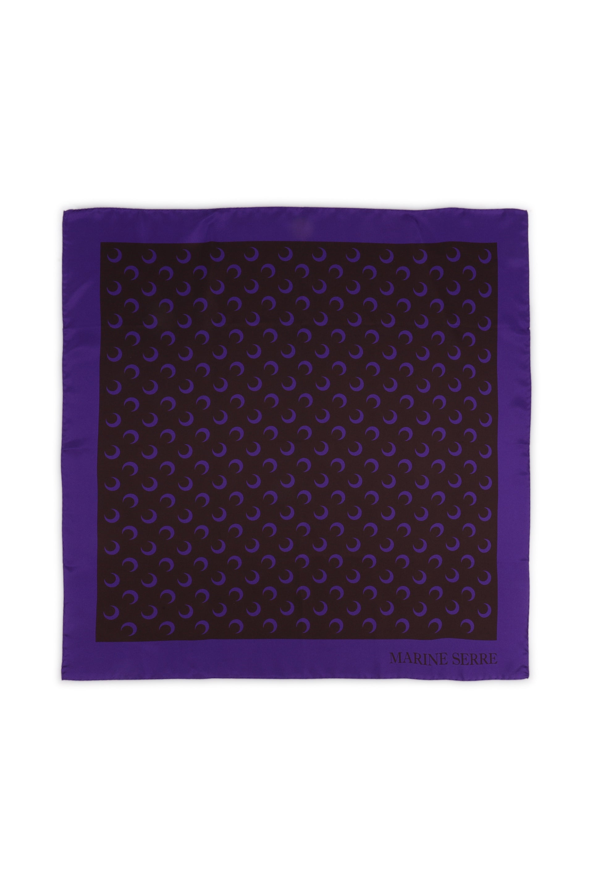 MOON SILK SCARF / AUBERGINE