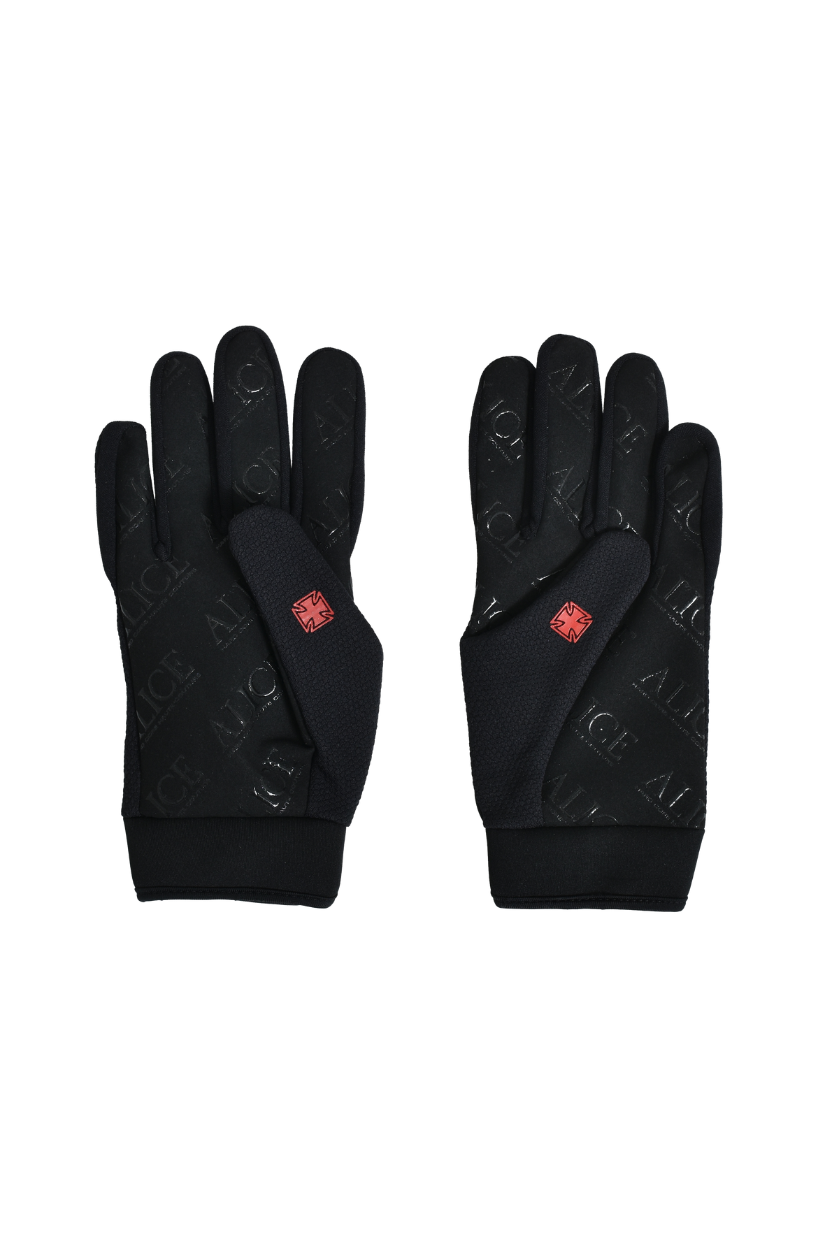 MOTO COUTURE GLOVE / BLK RED