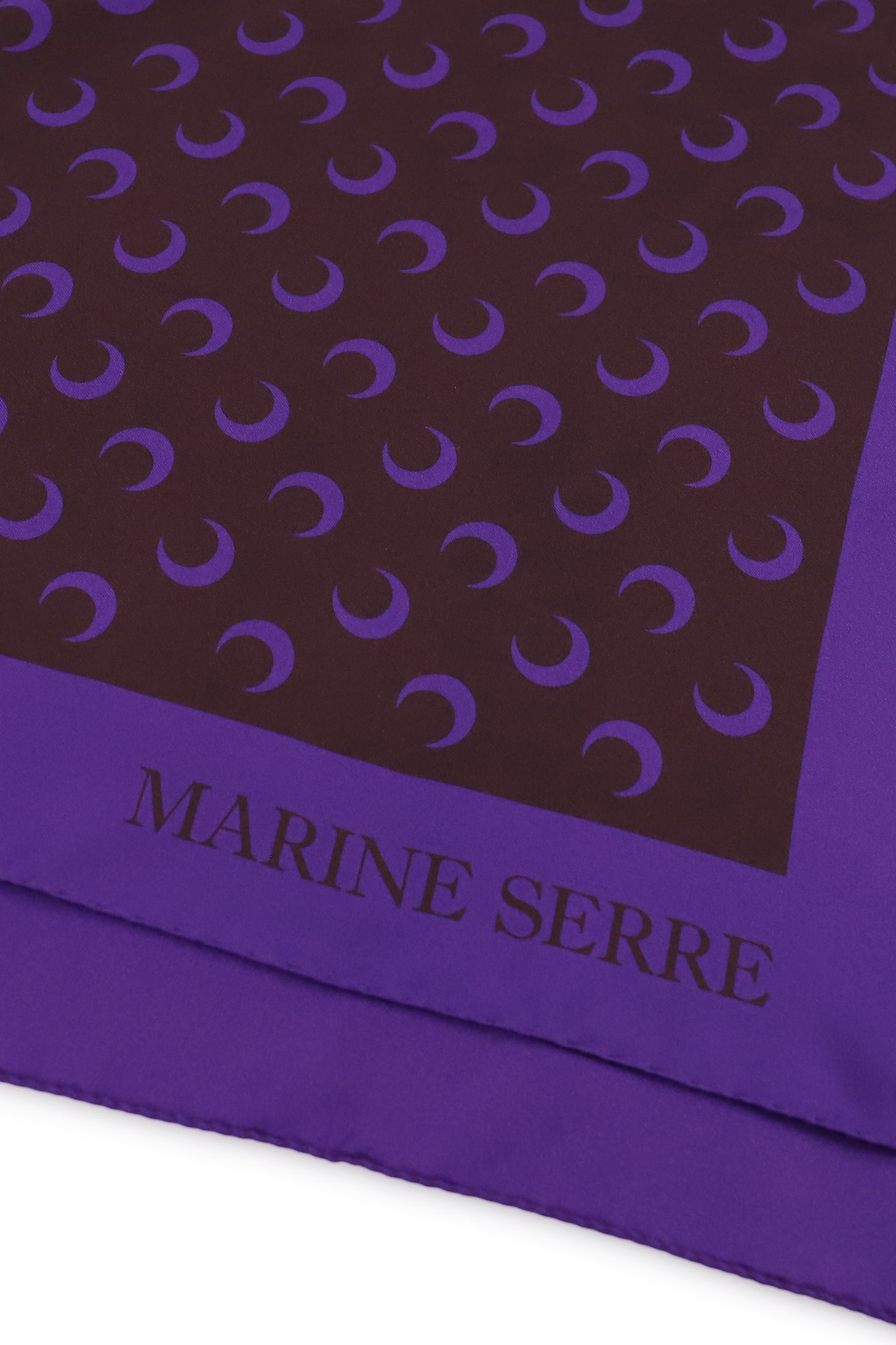 MOON SILK SCARF / AUBERGINE