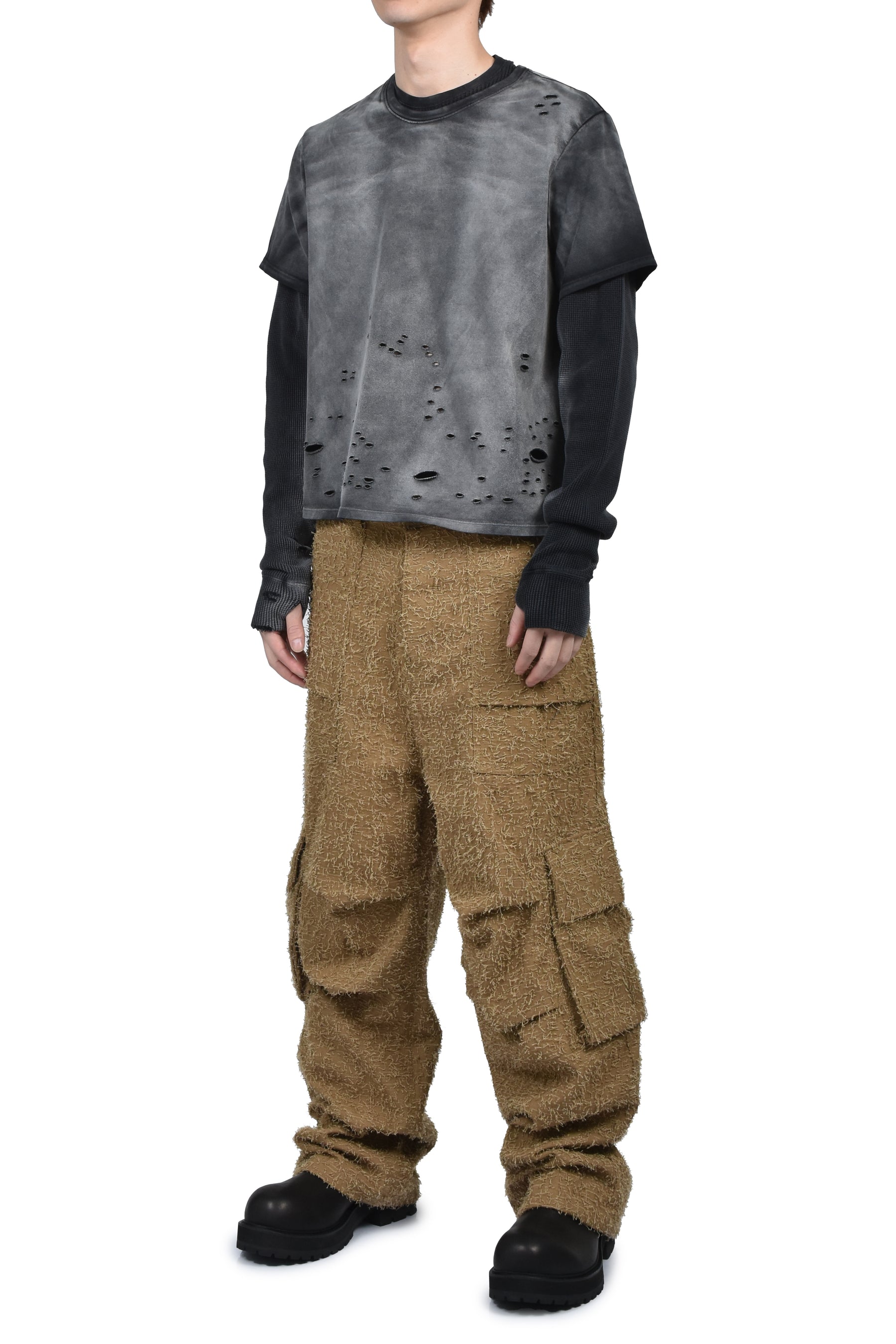 FILTH フィルス FW25 LAYERED THERMAL T / FADE BLK - NUBIAN ヌビアン