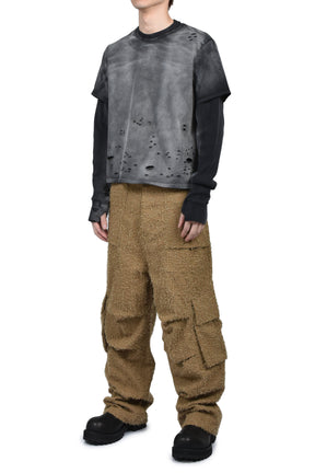 LAYERED THERMAL T / FADE BLACK 