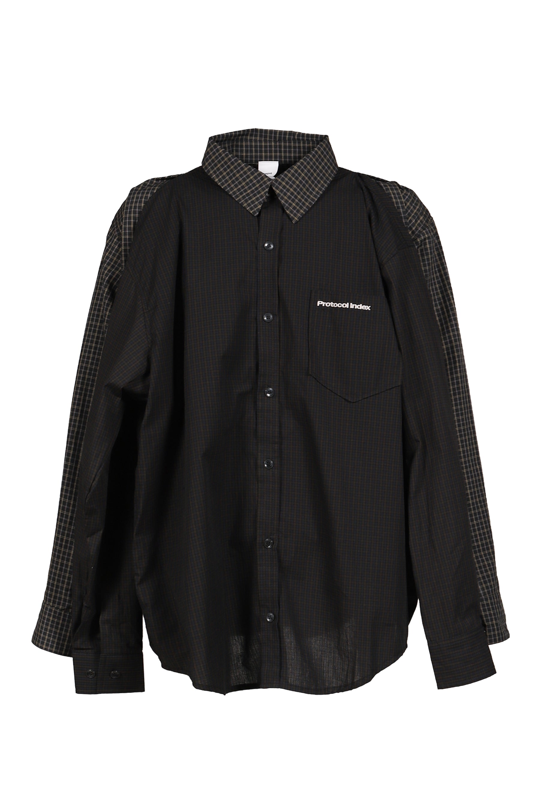 FOUR HANDS CHECK SHIRTS / BLK