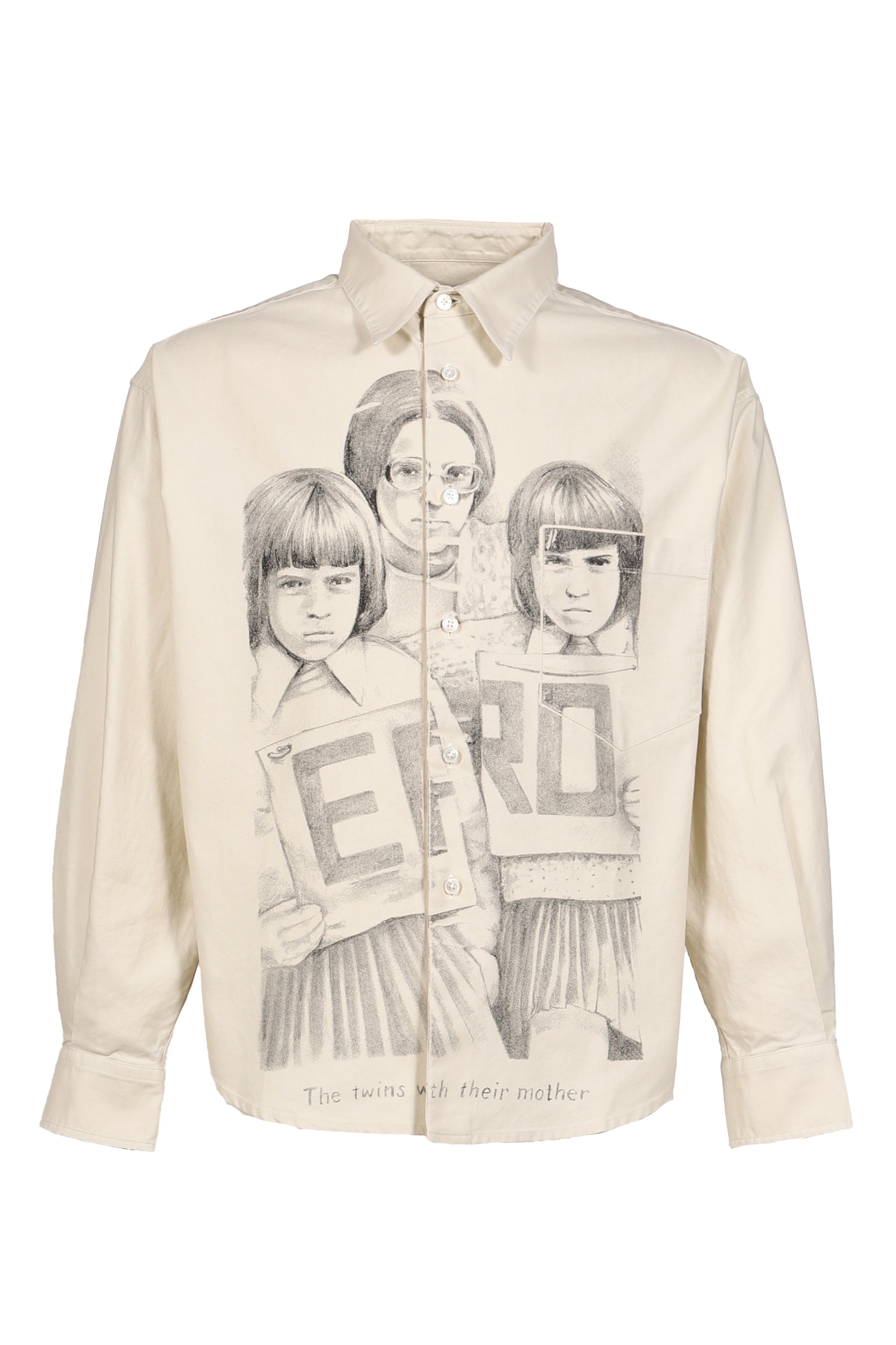 HENRI’S EVERYDAY SHIRT (TWINS WITH MOTHER) / WHT BLK