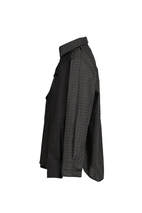 FOUR HANDS CHECK SHIRTS / BLK