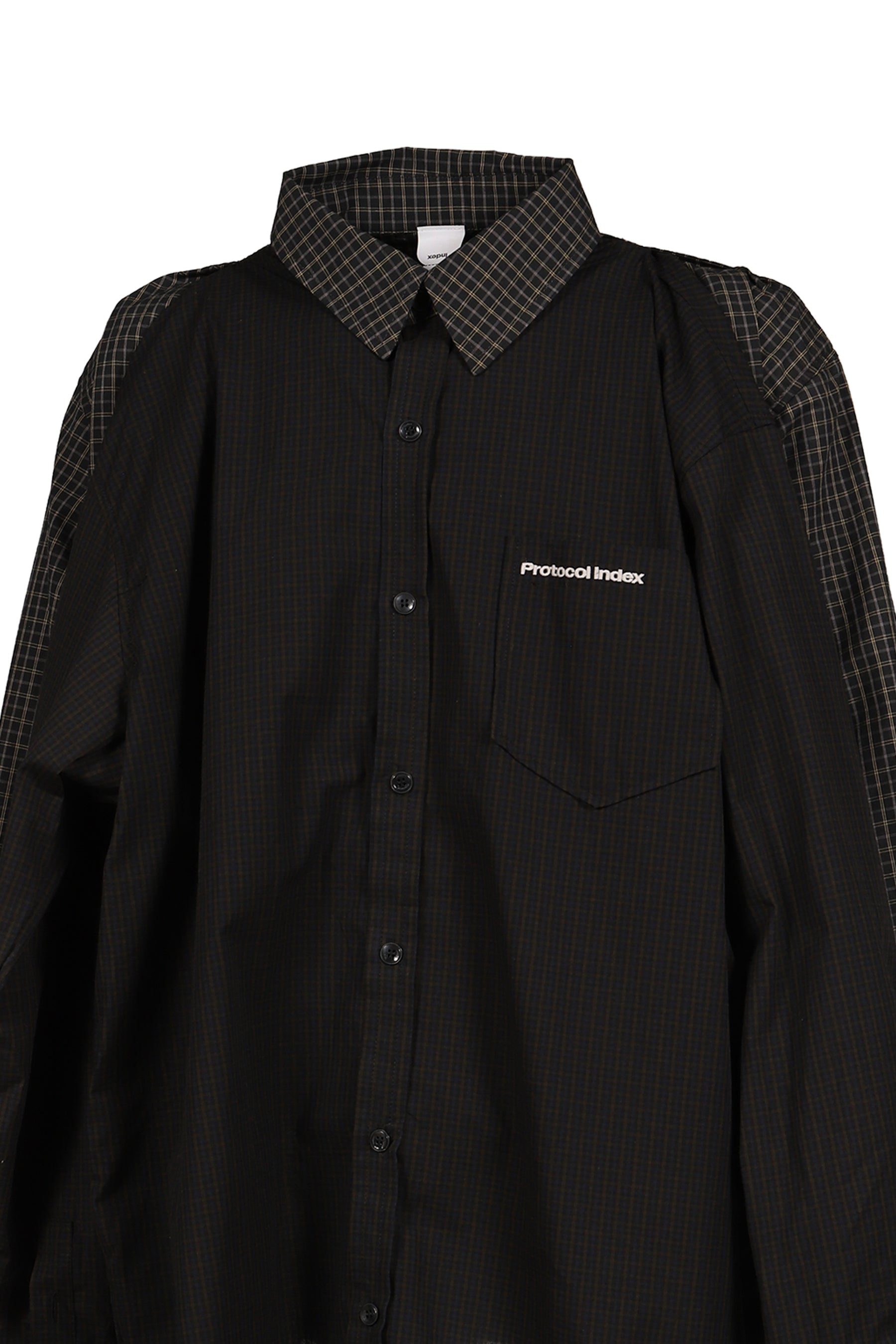 FOUR HANDS CHECK SHIRTS / BLK