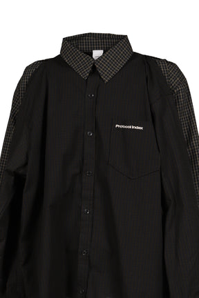 FOUR HANDS CHECK SHIRTS / BLK