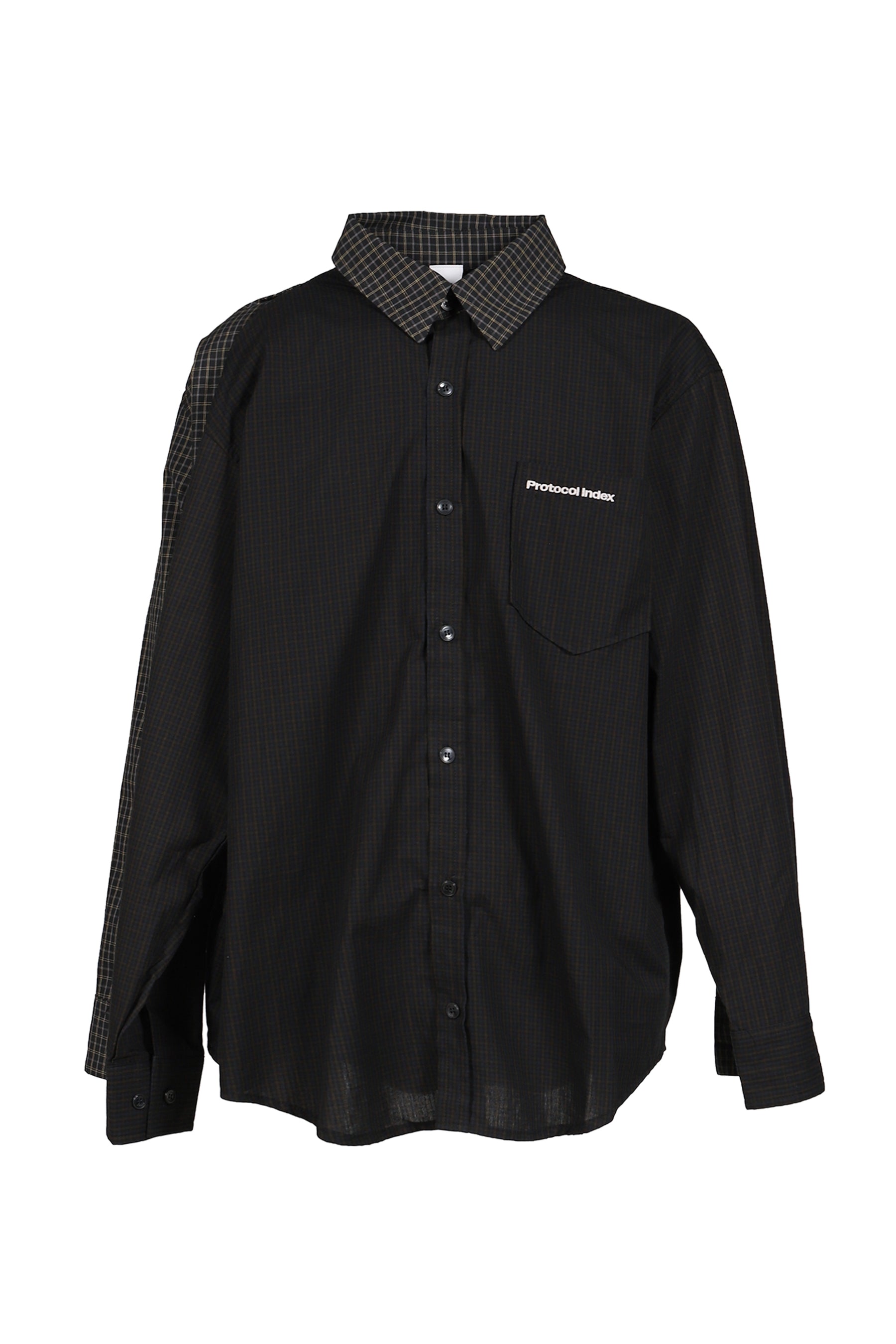 FOUR HANDS CHECK SHIRTS / BLK