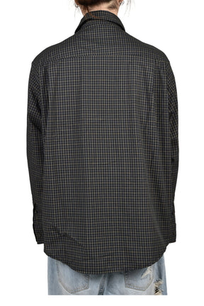 FOUR HANDS CHECK SHIRTS / BLK