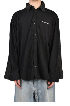 FOUR HANDS CHECK SHIRTS / BLK