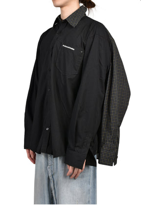 FOUR HANDS CHECK SHIRTS / BLK