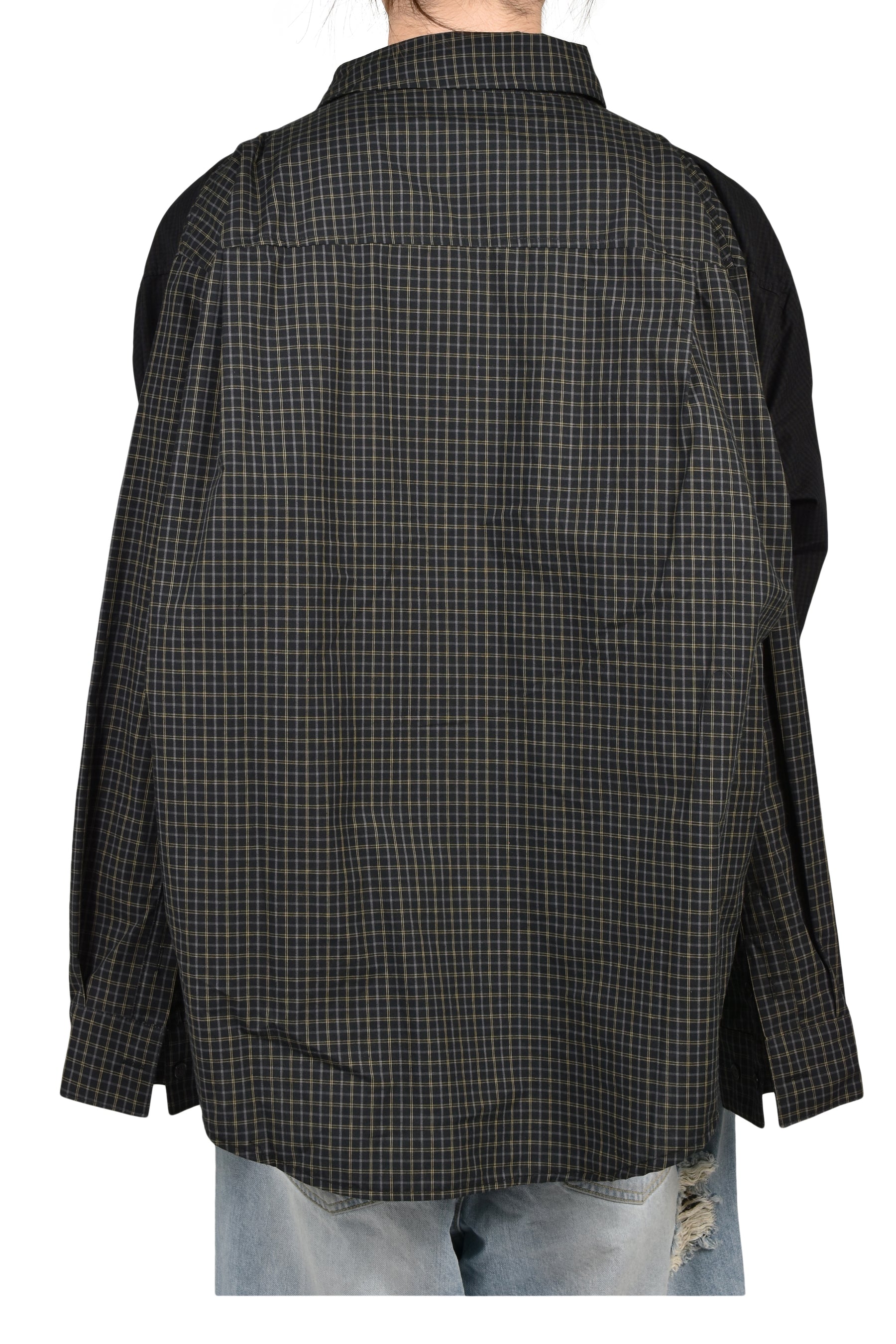 FOUR HANDS CHECK SHIRTS / BLK
