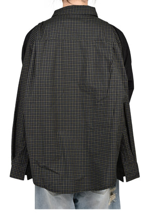 FOUR HANDS CHECK SHIRTS / BLK