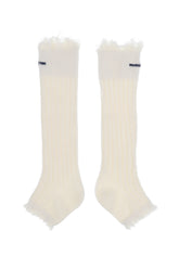 EMBROIDERED LOGO SOCK BOOTS / WHT