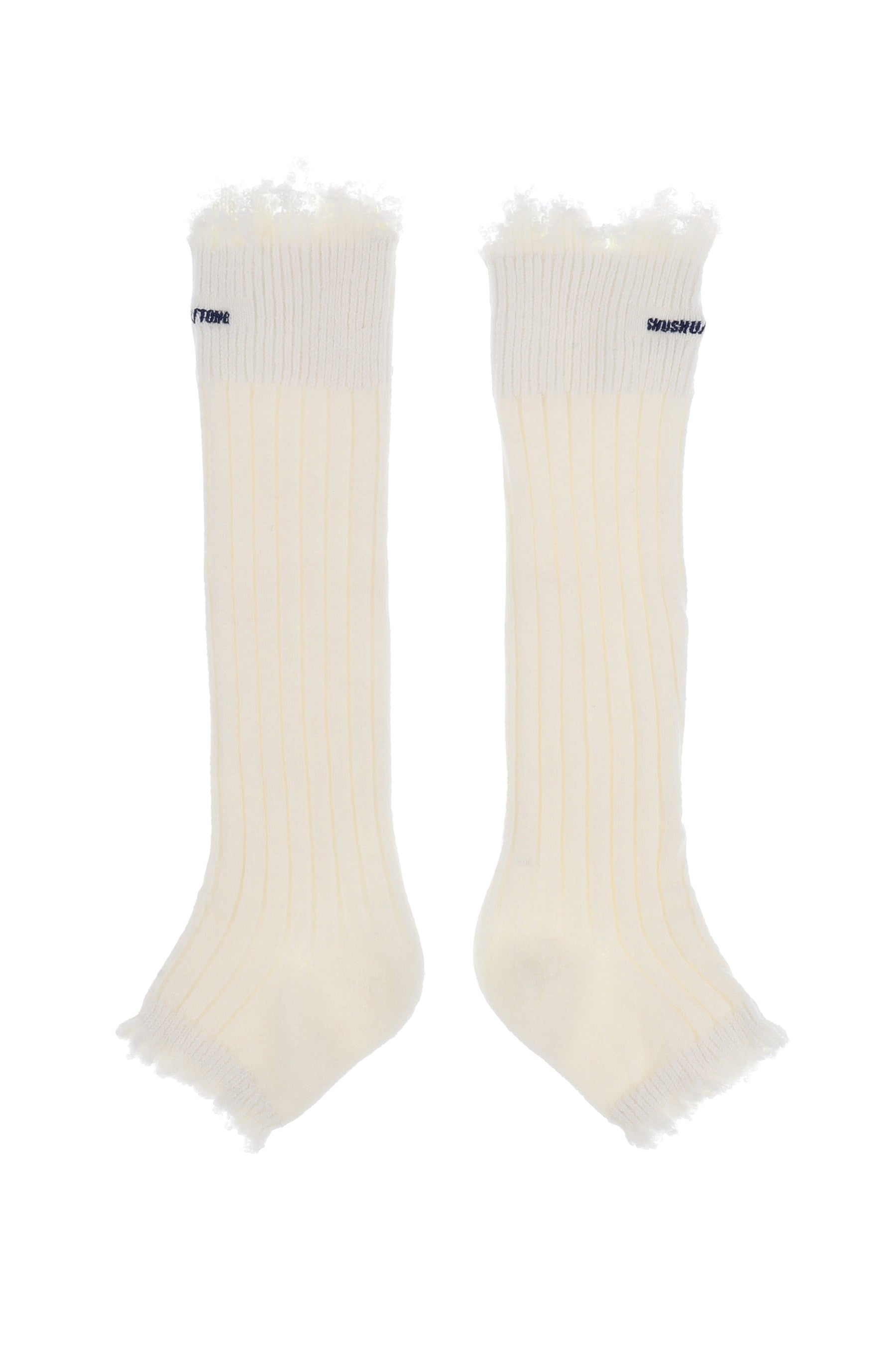 EMBROIDERED LOGO SOCK BOOTS / WHT