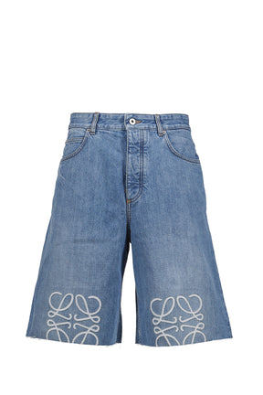 ANAGRAM SHORTS / WASHED DENIM BLU
