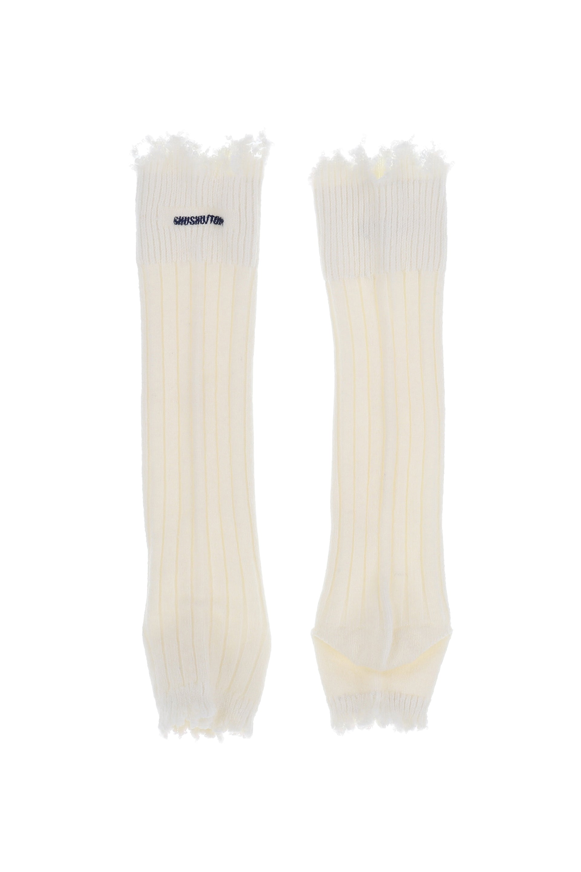 EMBROIDERED LOGO SOCK BOOTS / WHT