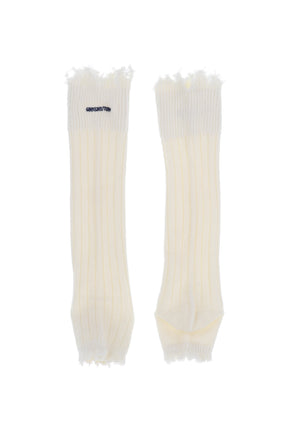 EMBROIDERED LOGO SOCK BOOTS / WHT